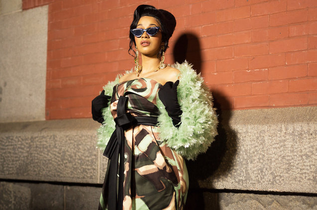 Matthew Sperzel/Getty Images / Cardi B during New York Fashion Week on Feb. 14, 2018 in New York City.