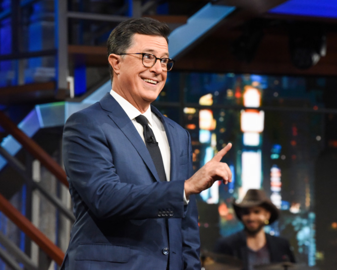 Stephen Colbert on the Late Show in 2018. Photograph: CBS Photo Archive/Getty Images