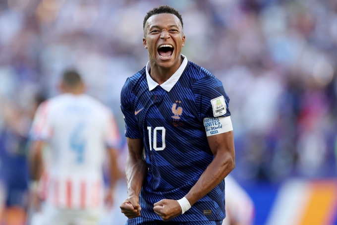 Kylian Mbappe will be back in World Cup action later today.  Buda Mendes/Getty Images