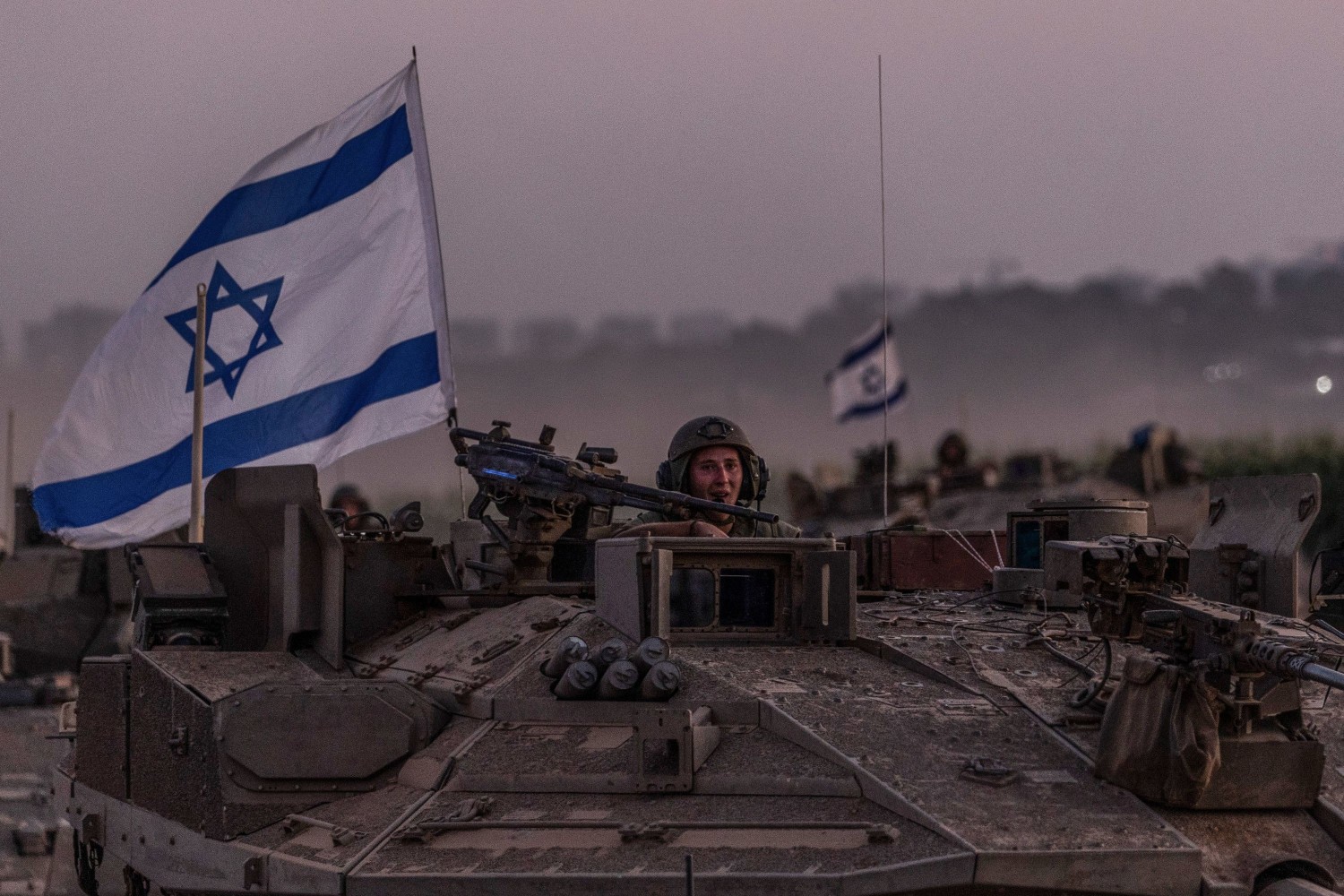 An Israeli soldier earlier this month in Sderot, Israel, near the Gaza border. ILIA YEFIMOVICH/DPA/ZUMA PRESS
