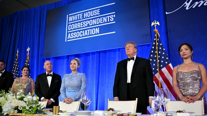 Trump razzes the press and Cabinet members during Correspondents' Dinner speech: 'I just want to say...'