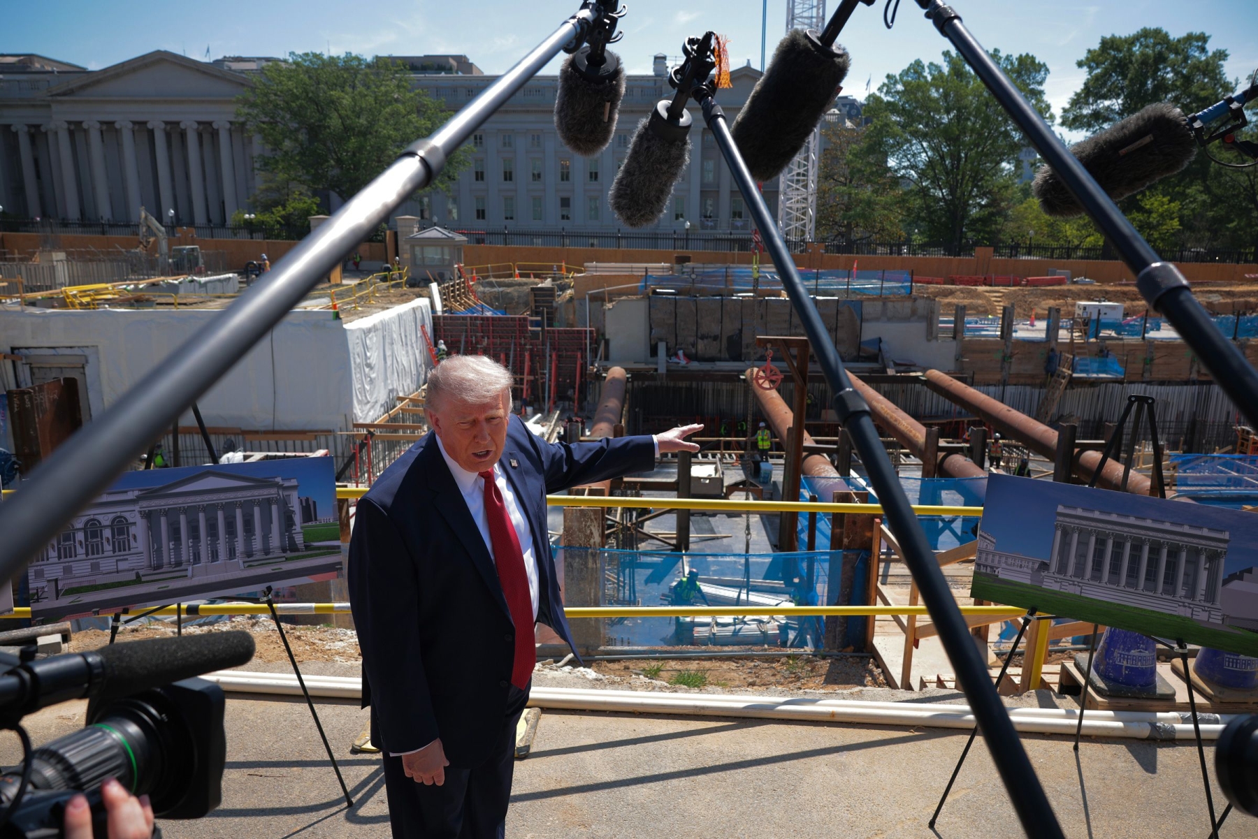 Trump asks Supreme Court to let him build ballroom, citing national security needs and architectural values