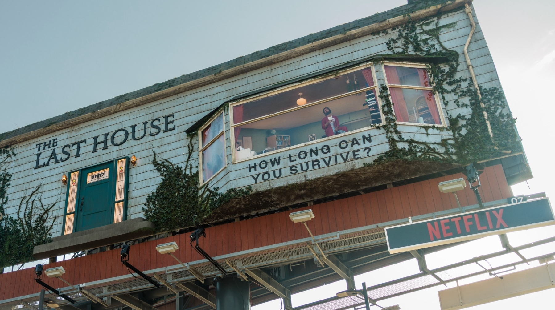 A Man Is Trapped Inside a Netflix Billboard Above Sunset Boulevard