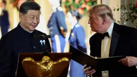 Xi got Trump's red carpet welcome - but not everything he wanted