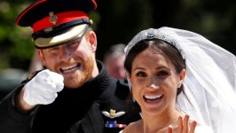 Meghan Markle was in for a surprise as she circled the streets of Windsor. Picture: GettySource:Reuters