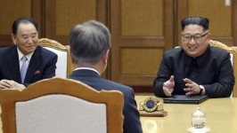 Kim Jong-un has reportedly committed to “complete denuclearisation” of the Korean Peninsula. Picture: APSource:AP