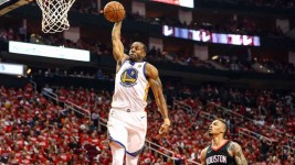 Andre Iguodala scored all 11 of his points as part of Golden State's potent starting lineup in Game 1 at Houston. Troy Taormina/USA TODAY Sports