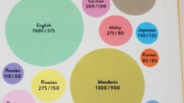 English is still the world’s most spoken language (chart show’s speaking in millions —. Picture: Gaston DorrenSource:Supplied