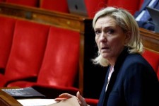 La dirigeante d'extrême droite Marine Le Pen à l'Assemblée nationale à Paris, le 7 décembre 2023. Photo Ludovic MARIN / AFP