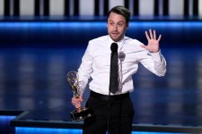 Kieran Culkin had a memorable request for his wife at the tail end of his Emmy speech. Robert Hanashiro, USA TODAY