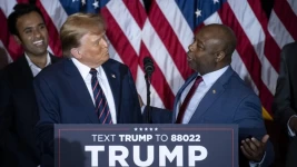 "I just love you," Tim Scott told Donald Trump on Tuesday night. Bloomberg