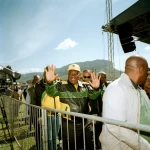 President Cyril Ramaphosa on the campaign trail in April in Maluti-a-Phofung.Credit...Andile Buka for The New York Times