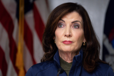 Kathy Hochul in Niagara Falls, New York, on 22 November 2023. Photograph: Lindsay Dedario/Reuters