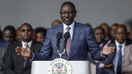 Kenyan President William Ruto addresses a press conference at the State House in Nairobi, June 26, 2024. © Simon Maina, AFP