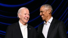 US President Joe Biden (L) and former US President Barack Obama. Picture: Mandel NGAN / AFP)