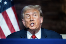 Donald Trump speaks at a community roundtable in Detroit on June 15. (Jabin Botsford/The Washington Post)