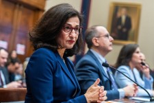 Columbia University President Minouche Shafik testified before Congress in April about antisemitism on campus. Photo: Tom Williams/CQ-Roll Call, Inc/Getty Images