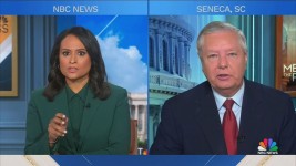 Sen. Lindsey Graham speaks with NBC's Kristen Welker on "Meet the Press" Sunday.