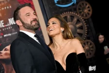 Ben Affleck and Jennifer Lopez attend the LA premiere of Lopez’s This Is Me… Now: A Love Story. Lionel Hahn/WireImage via Getty Images