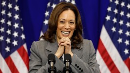 Vice President Kamala Harris selected Minnesota Gov. Tim Walz as her running mate.  (Kevin Dietsch/Getty Images)