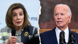 Former House Speaker Nancy Pelosi and President Biden. (Getty Images)