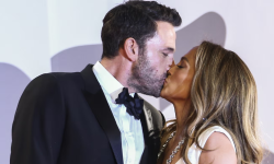 Jennifer Lopez and Ben Affleck in September 2021. The couple have since filed for divorce. Photograph: Joel C Ryan/Invision/AP