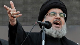 Hassan Nasrallah had been credited with turning Hezbollah into the world’s most formidable non-state fighting force BILAL HUSSEIN/AP