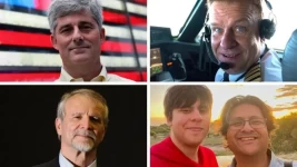 Supplied via Retuers/AFP Clockwise from top left: Stockton Rush, Hamish Harding, Shahzada Dawood and his son Suleman, and Paul-Henri Nargeolet were all onboard the Titan