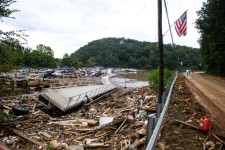 Damage from Helene in western North Carolina. Photo: Melissa Sue Gerrits/Getty Images