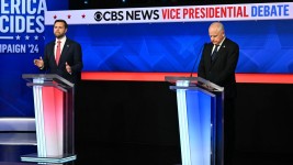 The Vance-Walz debate was unusually civil by modern standards ANGELA WEISS/AFP/GETTY IMAGES