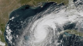 GOES-16 GeoColor satellite image provided by NOAA shows Hurricane Milton in the Gulf of Mexico on October 8, 2024 ©  NOAA via AP