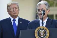 Fed Chairman Jerome Powell, right, alongside President-elect Donald Trump in 2017.AFP via Getty Images