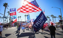 Donald Trump is so far capturing a larger percentage of the California vote than in 2020. Ron Lyon/Zuma Press