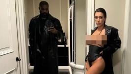 West regularly shares pictures of his scantily clad wife on Instagram. Picture: Instagram