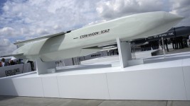 File photo: The Storm Shadow cruise missile is on display during the Paris Air Show in Le Bourget, north of Paris, France. ©  AP Photo/Lewis Joly