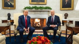 President Biden, right, meets with President-elect Trump in the Oval Office of the White House in Washington, D.C., on Wednesday. (AP Photo/Evan Vucci)