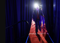 Lead Art: Former President Donald Trump departs an election night event at the Palm Beach Convention Center in West Palm Beach, Florida, on Nov. 6, 2024. | Win McNamee/Getty Images