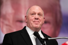 WASHINGTON - MARCH 15 Tom Homan a FOX News contributor and former Trump Administration Head of Immigration and Customs Enforcement ICE delivers the keynote speech at the Columbiana County Lincoln Day Dinner in Salem Ohio on Friday March 15, 2024.