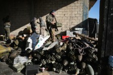 Opposition fighters loading ammunition onto a truck in northwestern Syria on Sunday.Credit...Omar Haj Kadour/Agence France-Presse — Getty Images