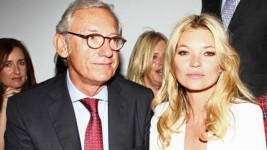 Andic pictured with British supermodel Kate Moss. Picture: Getty Images