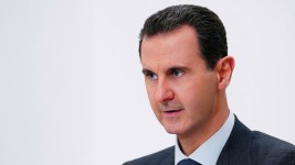 Former Syrian President Bashar Assad in Damascus, Syria in November 2019. SANA/AP