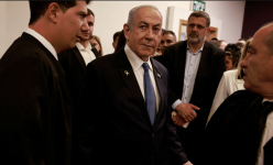 Netanyahu is accused of accepting tens of thousands of dollars’ worth of cigars and champagne from a billionaire Hollywood producer, and of promoting advantageous regulation for media moguls. Photograph: Menahem Kahana/Reuters