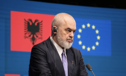 Edi Rama, Albania’s prime minister, said: ‘The problem today is TikTok and all the others that are taking our children hostage.’ Photograph: Thierry Monasse/Getty Images