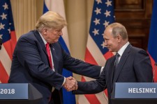 Then President Donald Trump and Russian President Vladimir Putin at a joint press conference after their summit on July 16, 2018, in Helsinki, Finland. Chris McGrath | Getty Images News | Getty Images