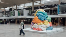 The ‘Play-Doh’ sculpture at the Station F start-up incubator in Paris. France’s business culture has been transformed in recent decades, making entrepreneurship more fashionable © Cyril Marcilhacy/Bloomberg