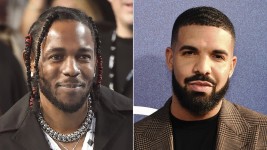 Les rappeurs Kendrick Lamar et Drake (Photos d'archives) PHOTO : ASSOCIATED PRESS