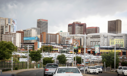 View of Johannesburg. There are about 2.4 million foreign-born people in South Africa out of the 62 million population, according to the 2022 census. Photograph: Ute Grabowsky/Photothek/Getty