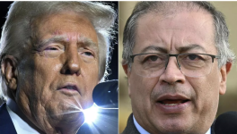 Le président américain Donald Trump et son homologue colombien Gustavo Petro. © Mandel Ngan, Raul Arboleda, AFP