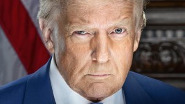 Le portrait officiel du 47e président des États-Unis, Donald Trump. PHOTO : DONALDJTRUMP.COM / DANIEL TOROK