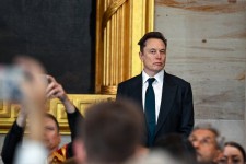 Elon Musk at President Trump’s inauguration at the U.S. Capitol building in Washington last month.Credit...Kenny Holston/The New York Times